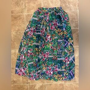 Floral Green Skirt